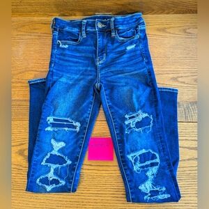 Women's American Eagle distressed Hi-rise Jegging, 2x29 (#12)